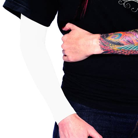 White Full Arm Sleeves To Cover Tattoos By Ink Armor Tat2x