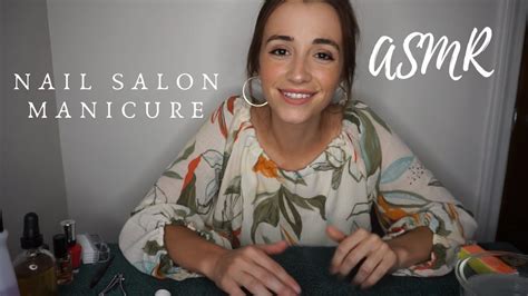 Asmr Roleplay Relaxing Nail Salon Manicure With Hand Massage Youtube
