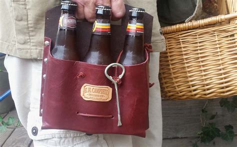 Leather 6 Pack Beer Carrier Whitaker Leather