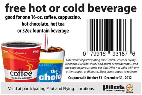 Order soup at pilot flying j travel centers. Pilot Gas Station Deal! | Travel center, Printable coupons