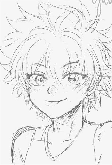 Hunter X Hunter Hunter Anime Anime Sketch Anime Boy Sketch