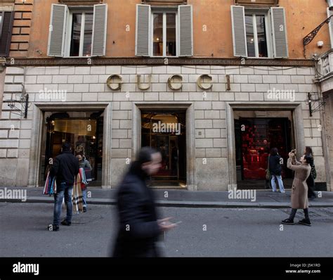 Gucci Store Rome Italy Stock Photo Alamy