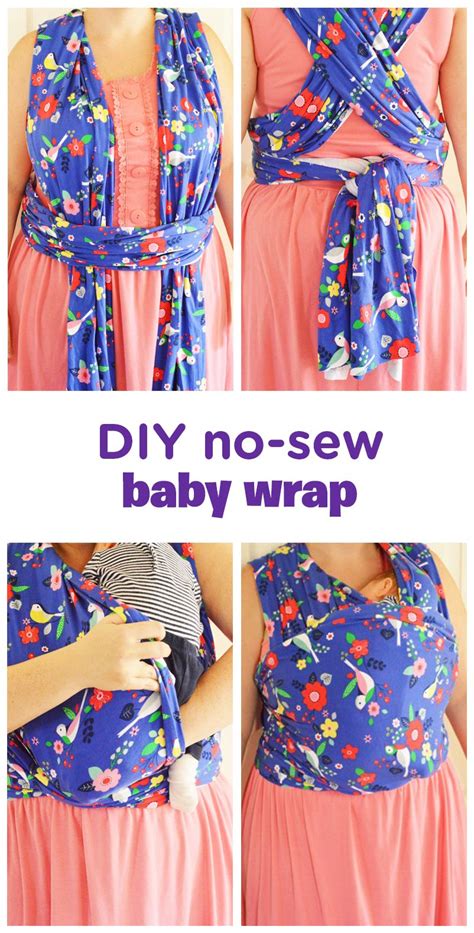 Diy Moby Wrap How To Make A No Sew Baby Wrap Baby Swaddle Wrap Diy
