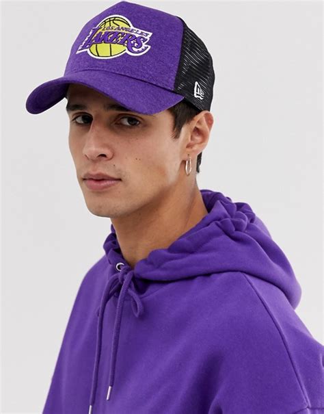 Headlock stock vintage baseball caps & beanies by adidas, carhartt, ralph lauren & more. New Era Shadow Tech LA Lakers trucker cap in purple | ASOS