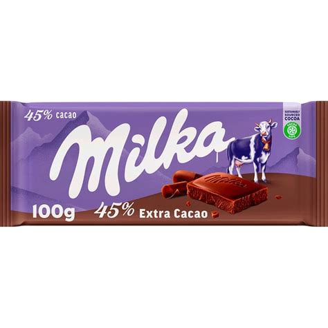 Chocolate Con Leche 45 Extra Cacao Tableta 100 G · Milka · Supermercado El Corte Inglés El