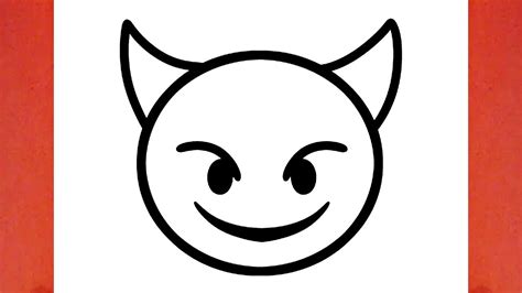 How To Draw The Devil Emoji Youtube
