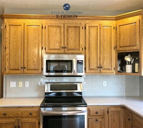 Here are the cabinets after they were painted. 4 Ideas: How to Update Oak or Wood Kitchen Cabinets