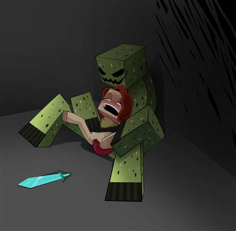 Rule 34 Creeper Diamond Sword Minecraft Mutant Creeper Tagme 1093794