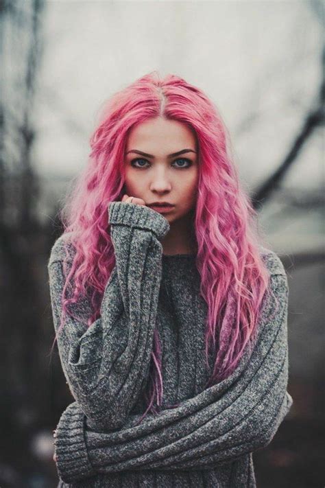 610 140411 Color Hair Girl Pastel Goth Pink