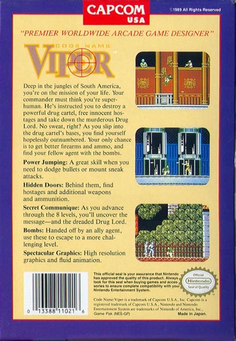Code Name Viper Cover Or Packaging Material Mobygames