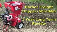 Harbor Freight Wood Chipper & Shredder 1 Year Long Term Review by ...