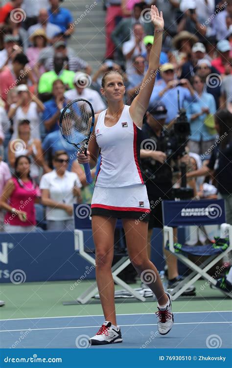 Professional Tennis Player Karolina Pliskova Of Czech Republic