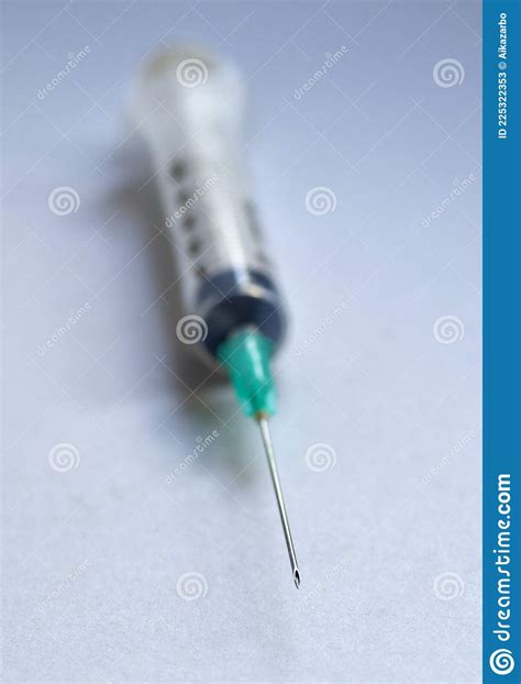 Iron Needle Of A Syringe Close Up Stock Image Image Of Drug Health