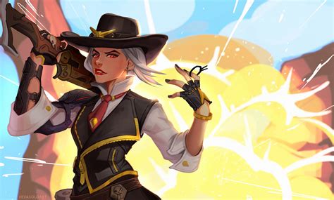 Ashe Overwatch Fanart By Evas0l0 On Deviantart