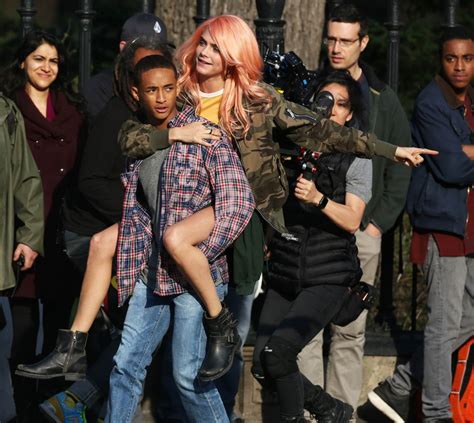 With cara delevingne, nia long, rza, cuba gooding jr. CARA DELEVINGNE and Jaden Smith on the Set of Life in a ...