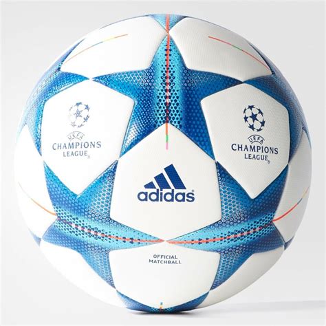 The adidas finale 20 champions league ball combines white for the star panels with dark blue, turquoise and orange. adidas Champions League 2015-2016 Official Match Soccer ...