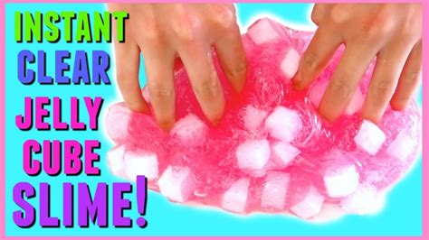 How To Make Ice Cube Slime Jelly Cube Slime Youtube