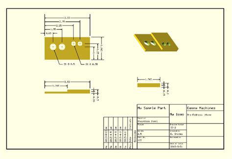 Dimensioned Drawings Openscad