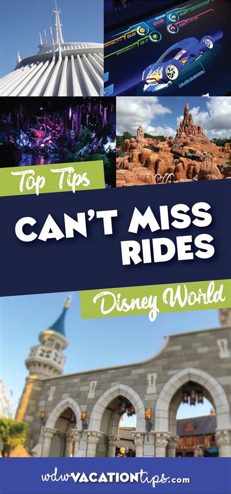 The Top Tips Cant Miss Rides Disney World Is Featured In This Postcard