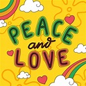 Peace And Love Lettering Vector 246213 Vector Art at Vecteezy