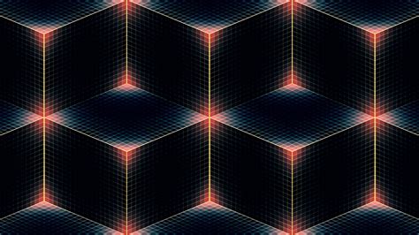 Wallpaper Abstract 3d Symmetry Cube Pattern Circle Andy Gilmore