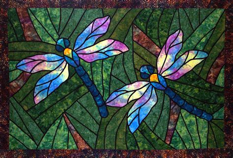 Dragonfly Mosaic Dragonfly Stained Glass Stained Glass Quilt Stained Glass Patterns