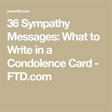 52 Sympathy Messages What To Write In A Condolence Card Ftd