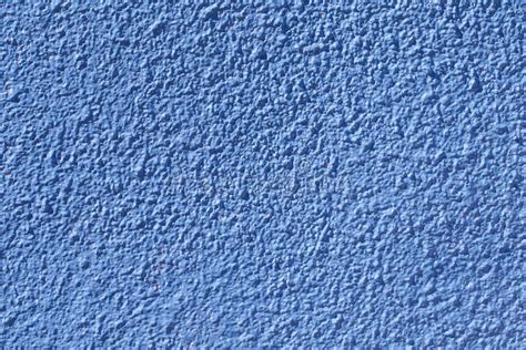 Blue Plastering Of Wall Blue Stucco Texture Background Stock Photo
