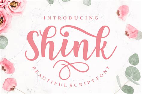 Shink A Beautiful Script Font Which Is Full Of Swirly