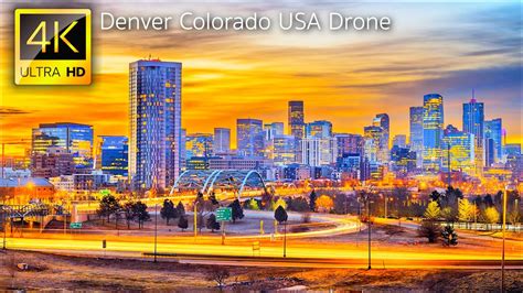 Denver Colorado Usa In 4k Uhd Drone Youtube