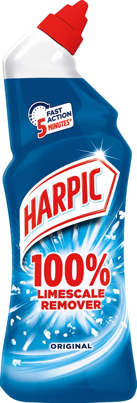 harpic 100 limescale removal desinfecting toilett cleaner 750 ml