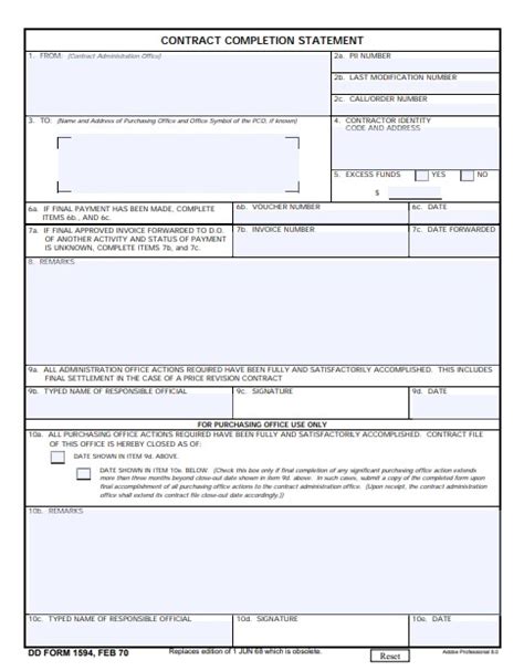 Download Fillable Dd Form 1594
