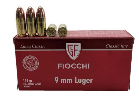 Fiocchi 9mm Luger 124gr Fmj