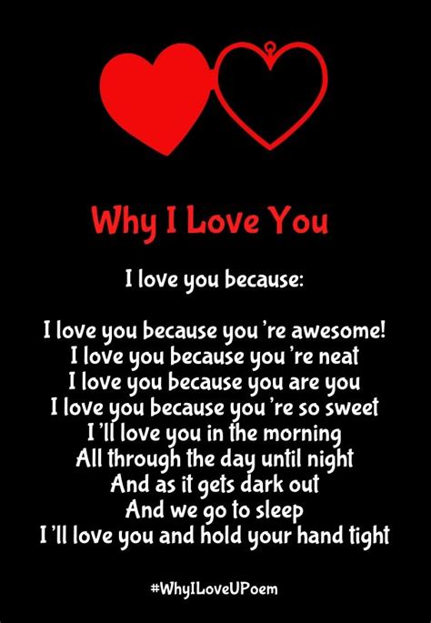 Love Reasons Why I Love You Poems For Her And Him With Beautiful