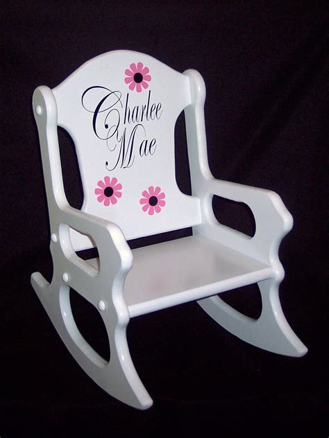 Childs Rocking Chair Personalized Etsy