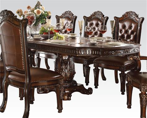 Adding extra flair to this set. Dining Set Vendome Cherry by Acme Furniture AC62000SET