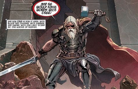 Battle For Asgard Old King Thor Vs Odin Battles Comic Vine