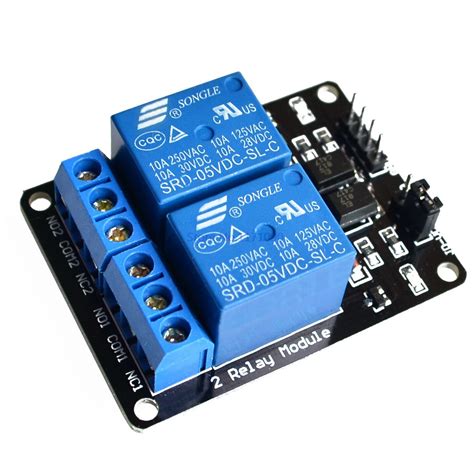 12V Dual Channel Relay Module (with Light Coupling) - Robu.in | Indian ...