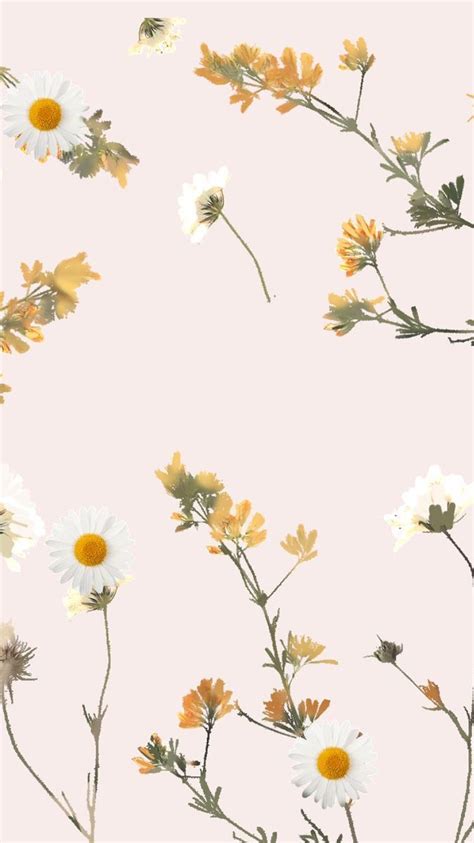 Floral Pastel Aesthetic Desktop Wallpaper