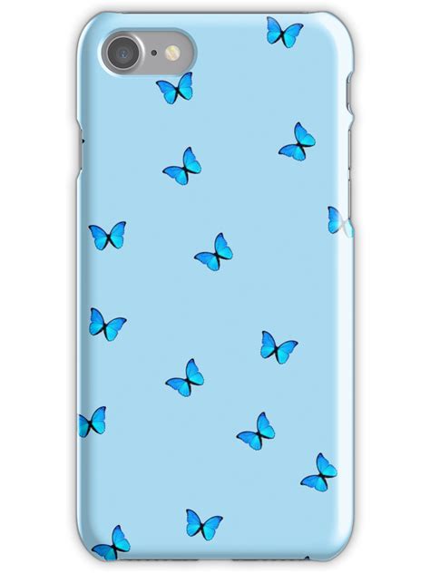 Blue Butterfly Iphone 7 Snap Case In 2020 Tumblr Phone Case Iphone