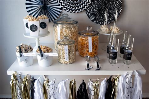 The Oscar Party Popcorn Bar Ideas