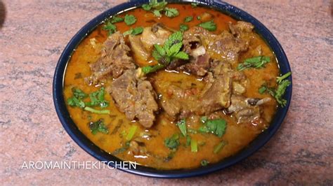 Goat Meat Curry With Coconut Milk Indian Curry Recipe Aroma In The Kitchen Youtube