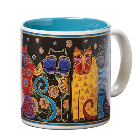 Laurel Burch Cat Mug Ceramic 14 Ounce Overstock 16766448
