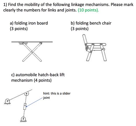 The door doesn't always close properly. Solved: Find The Mobility Of The Following Linkage Mechani ...