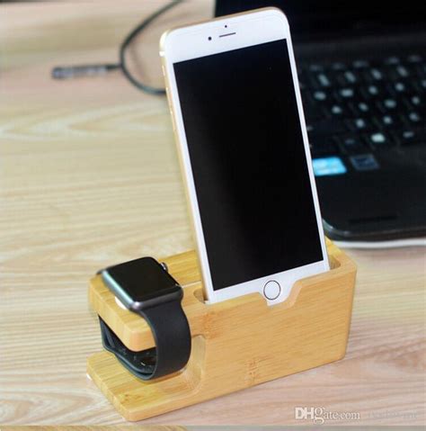 2019 Portable Universal Wooden Phone Holder Stand Office Desk Home