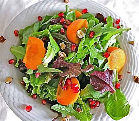 Persimmon Pomegranate Salad Recipe