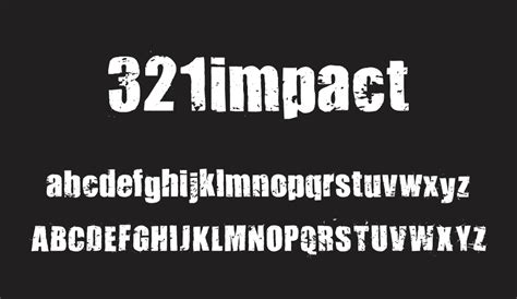 321 Impact Free Font