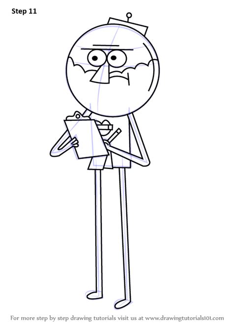 Learn How To Draw Benson From Regular Show Regular Show Step By Step