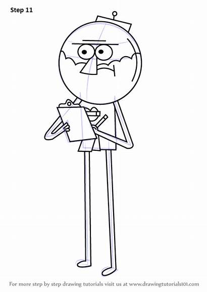 Regular Benson Draw Drawing Step Tv Cartoon