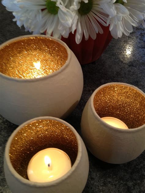 Diy Candle Votives Super Fun Diy Candles Glitter Candle Holders